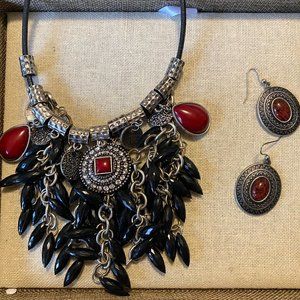 Premier Designs Boho Jewelry Red and Black *SOLD*